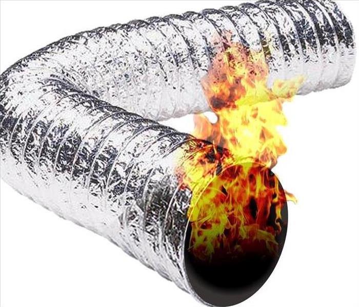 fire in dryer duct